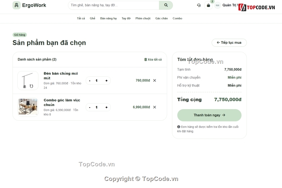 công thái học,bán đồ,web bán hàng
